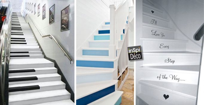 Décorer les escaliers de manière créative! Voici 20 idées... Décorer les escaliers de manière créative! Voici 20 idées...