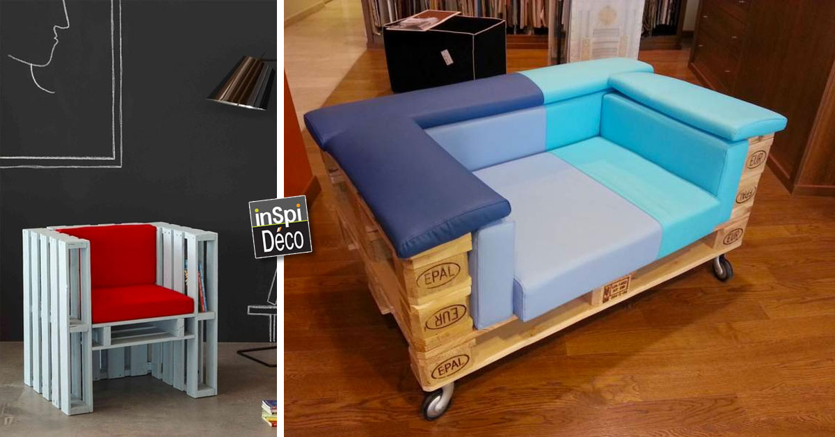 fabriquer un fauteuil avec des palettes! voici 20 idées