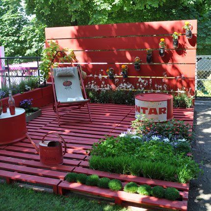 Creations in pallets for your garden! 20 ideas... Arredo giardino pallet