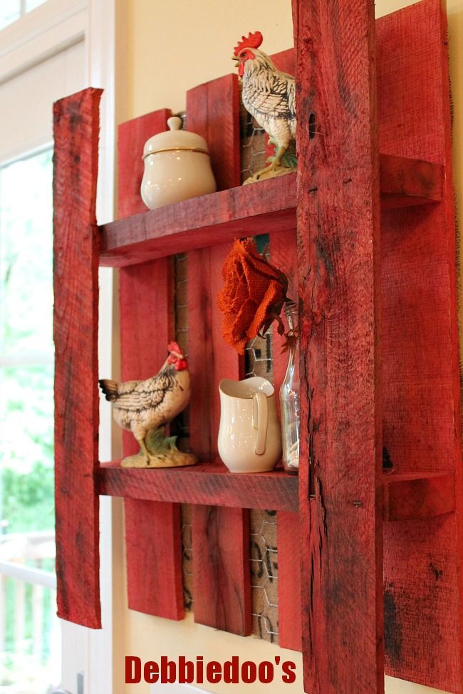 Create pallet shelves! here are 20 ideas... Mensole con pallet