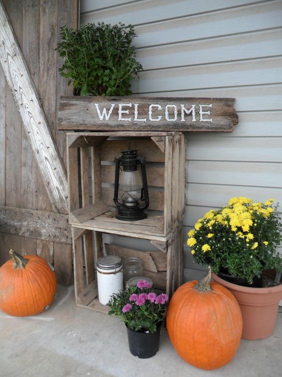 Decorare il giardino con le cassette di legno