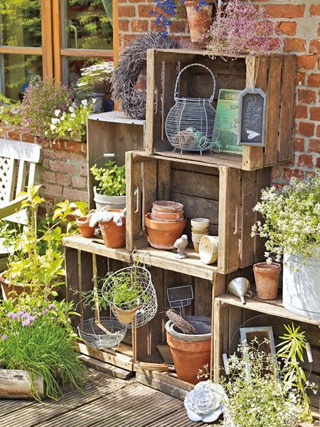 Wooden Crate Garden Ideas Wooden Crate Garden Ideas