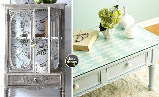 Relooker Un Meuble Avec Du Papier Peint Voici 20 Idees