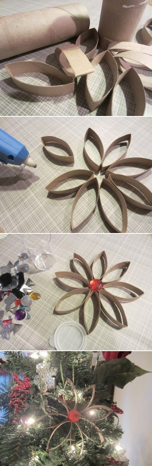 decorazione natale rotoli di carta igienica 4