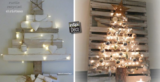 deco noel avec une palette