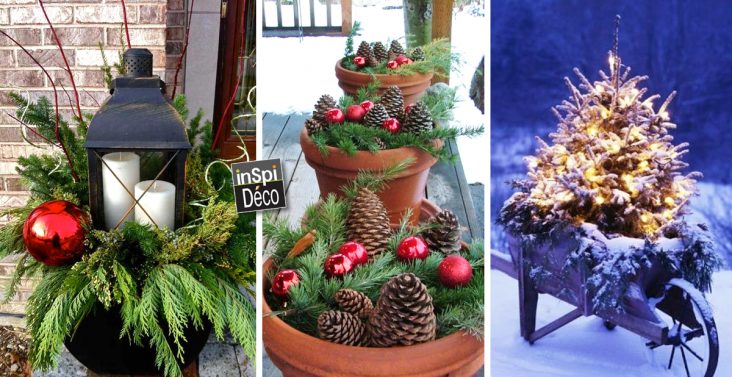 20 idées pour décorer votre extérieur à Noel! Inspirez,vous