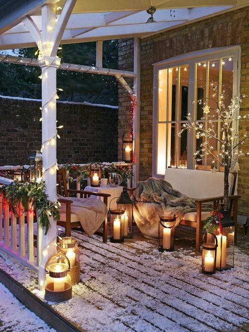 Décorer le balcon pour Noel! 20 idées pour vous inspirer...