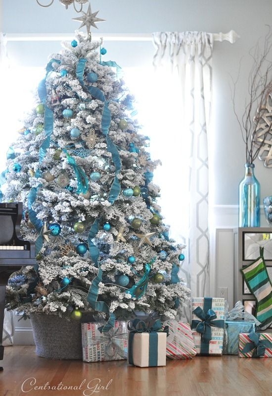 Un Noel en turquoise! Voici 20 idées pour vous inspirer...
