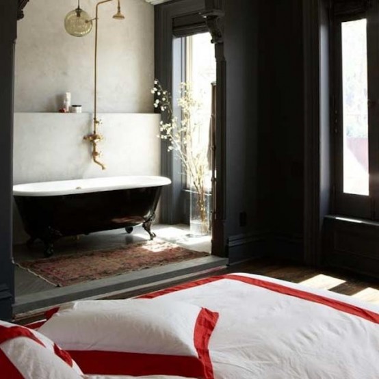 Vasca da bagno nella camera da letto! 26 esempi belli... Vasca da bagno nella camera da letto! 26 esempi belli...