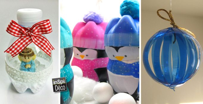 deco noel avec bouteille plastique