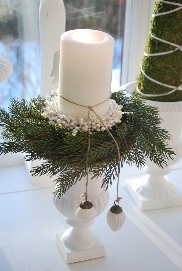Déco avec des branches de sapin