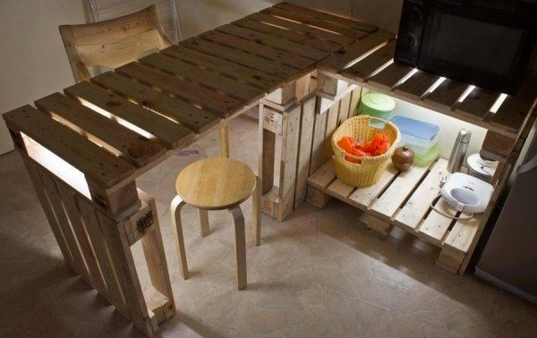 Fabriquer un ilot de cuisine en palettes! voici 15 idées pour vous ... Cuisine table de Créatif Fabrication