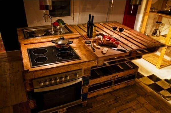 Fabriquer Un Ilot De Cuisine En Palettes Voici 15 Idées Pour Vous Créer Un Ilot De Cuisine Avec Des Palettes Bois Idée N 6