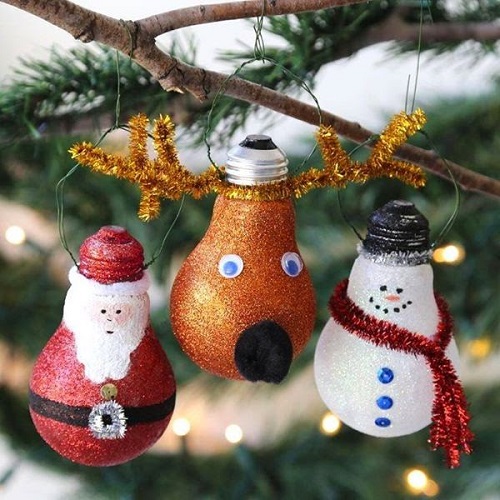 Boule De Noel Avec Ampoule  Noel 2017