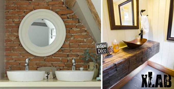 Salle de bain rustique! Voici 20 idées inspirantes... Salle de bain rustique! Voici 20 idées inspirantes...