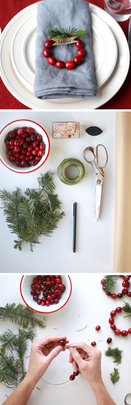 Marque-places originaux pour Noel! 25 idées pour vous inspirer…