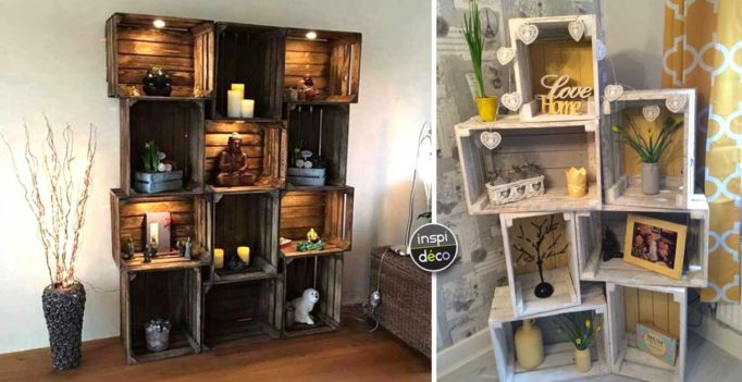 Déco avec des caisses en bois! 20 idées... Laissez-vous inspirer! Déco avec des caisses en bois! 20 idées... Laissez-vous inspirer!