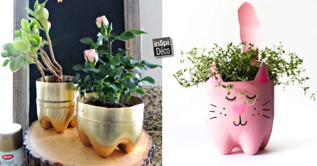 Un Petit Pot De Fleurs Avec Une Bouteille En Plastique 17 Idees