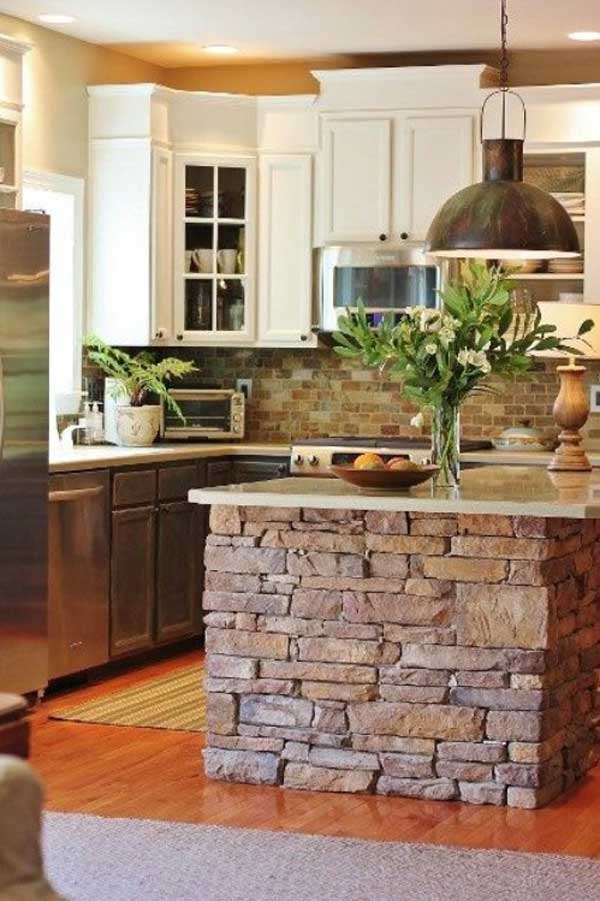 Decorazioni di pietra per la cucina! 20 splendide idee... Decorazioni di pietra per la cucina! 20 splendide idee...
