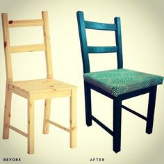 Relooking des chaises IKEA Relooking des chaises IKEA