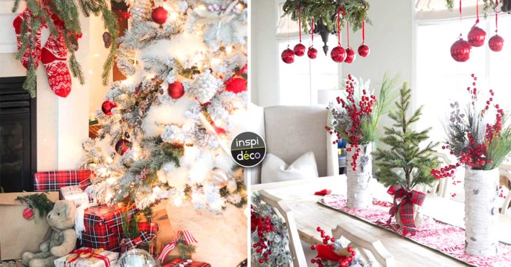 D corations en rouge et blanc pour Noel 18 id es D corations en rouge et blanc pour Noel 18 id es