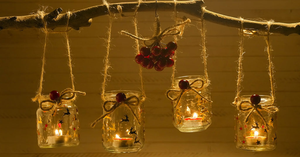 15 idées pour décorer avec des pots en verre à Noël
