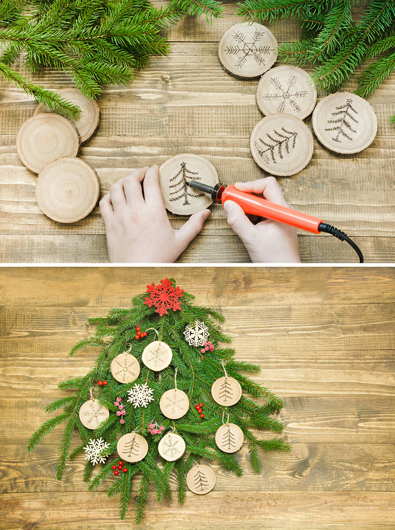 Déco Noël en bois recyclé.