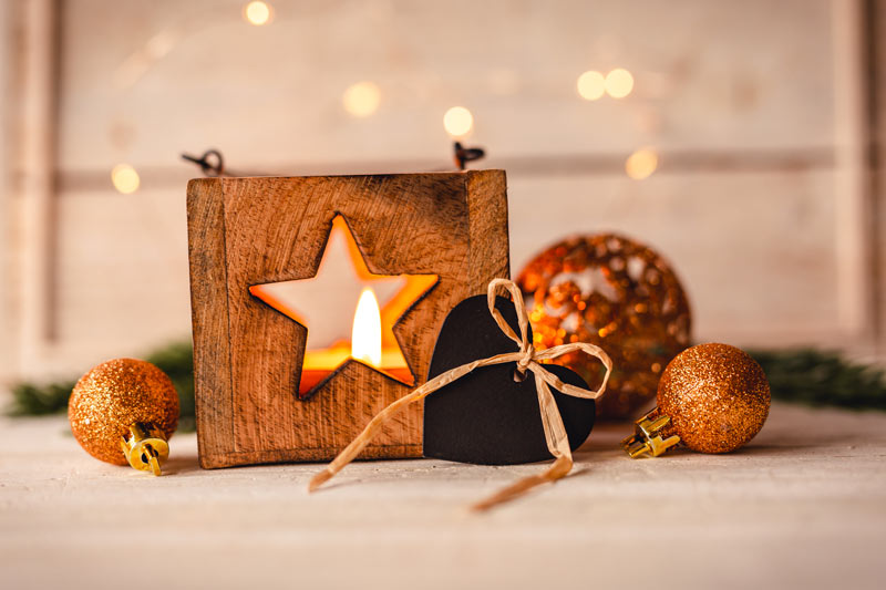 Décorations Noël en bois de récup.