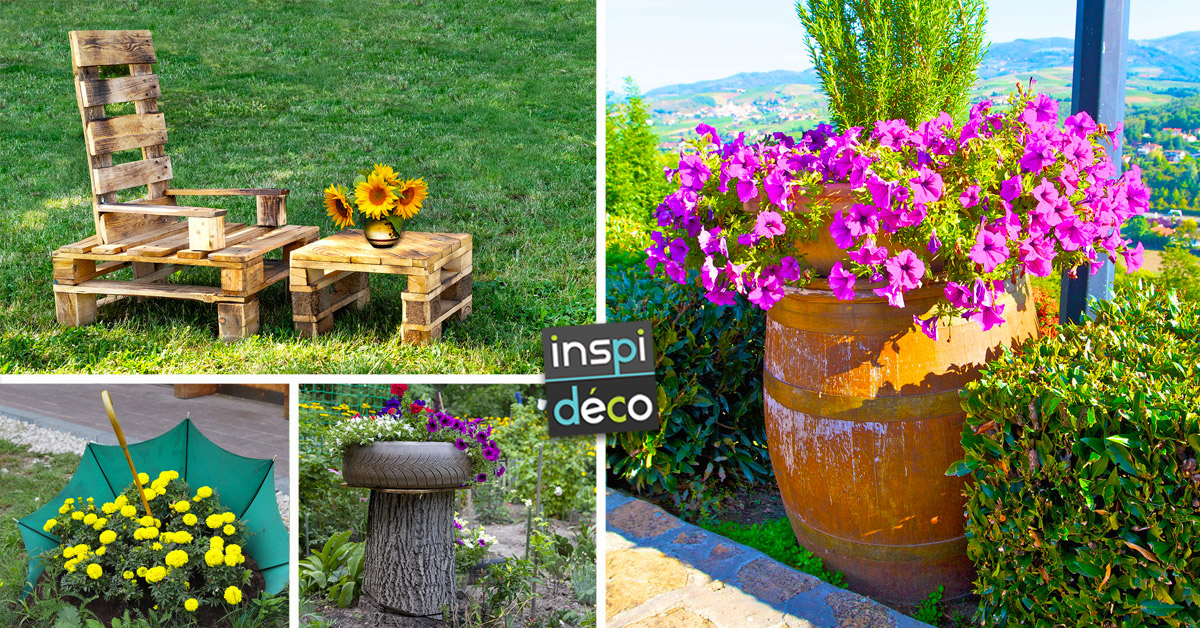 Décorer son jardin avec de la récup