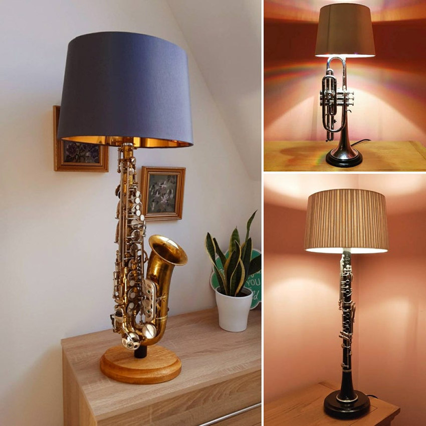 lampe DIY avec instrument de musique