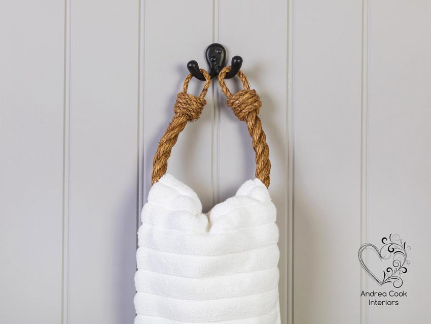 porte-serviettes créatifs pour une salle de bain
