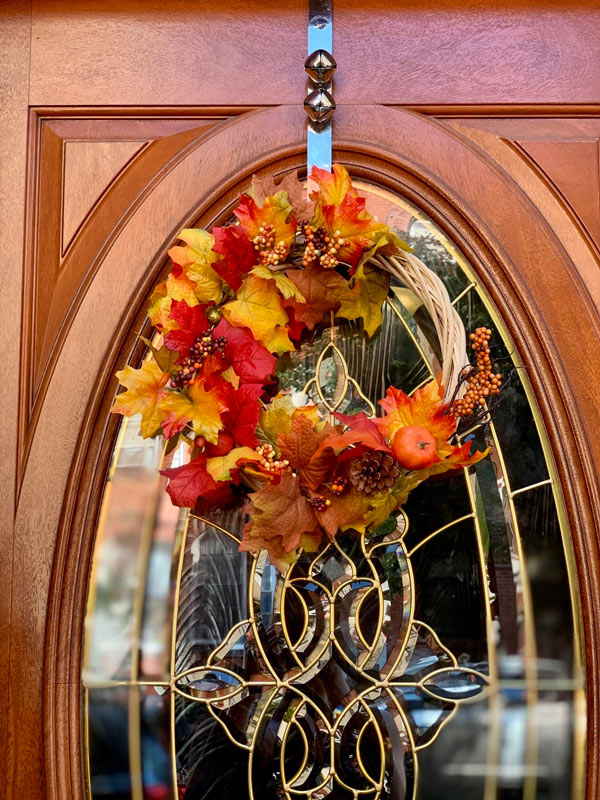 couronne d'automne pour décorer votre maison