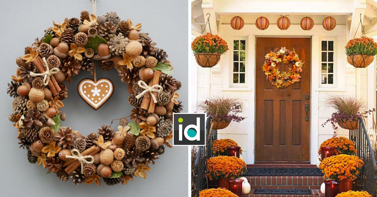 Couronnes d'automne pour décorer votre maison