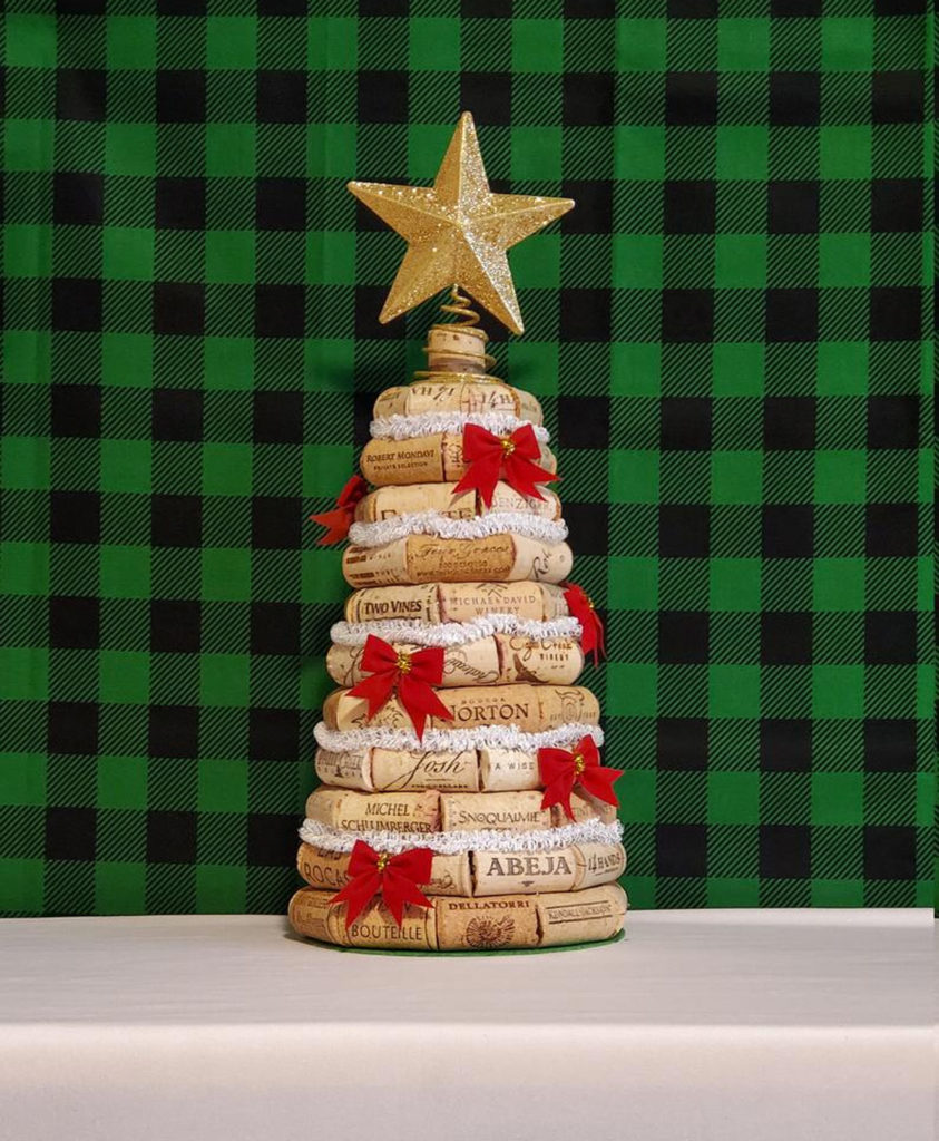 deco de noel bouchon en liege