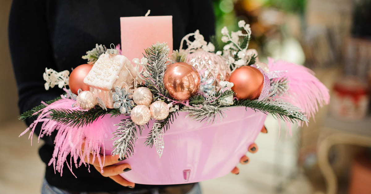 centre de table DIY pour Noël