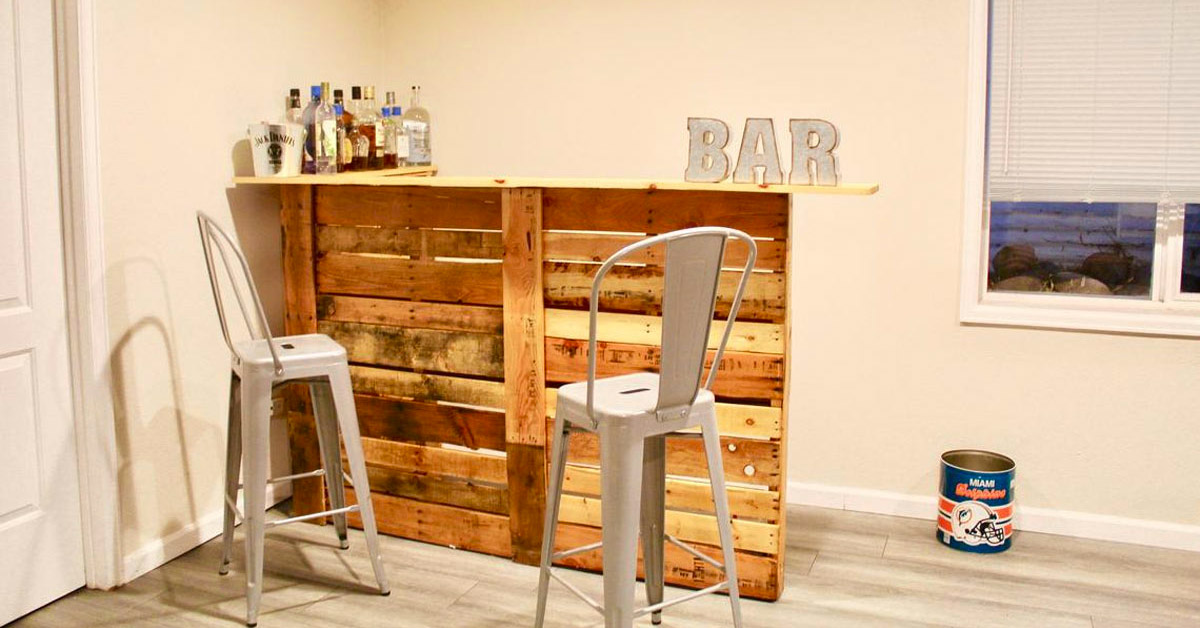 bar DIY en bois de palette