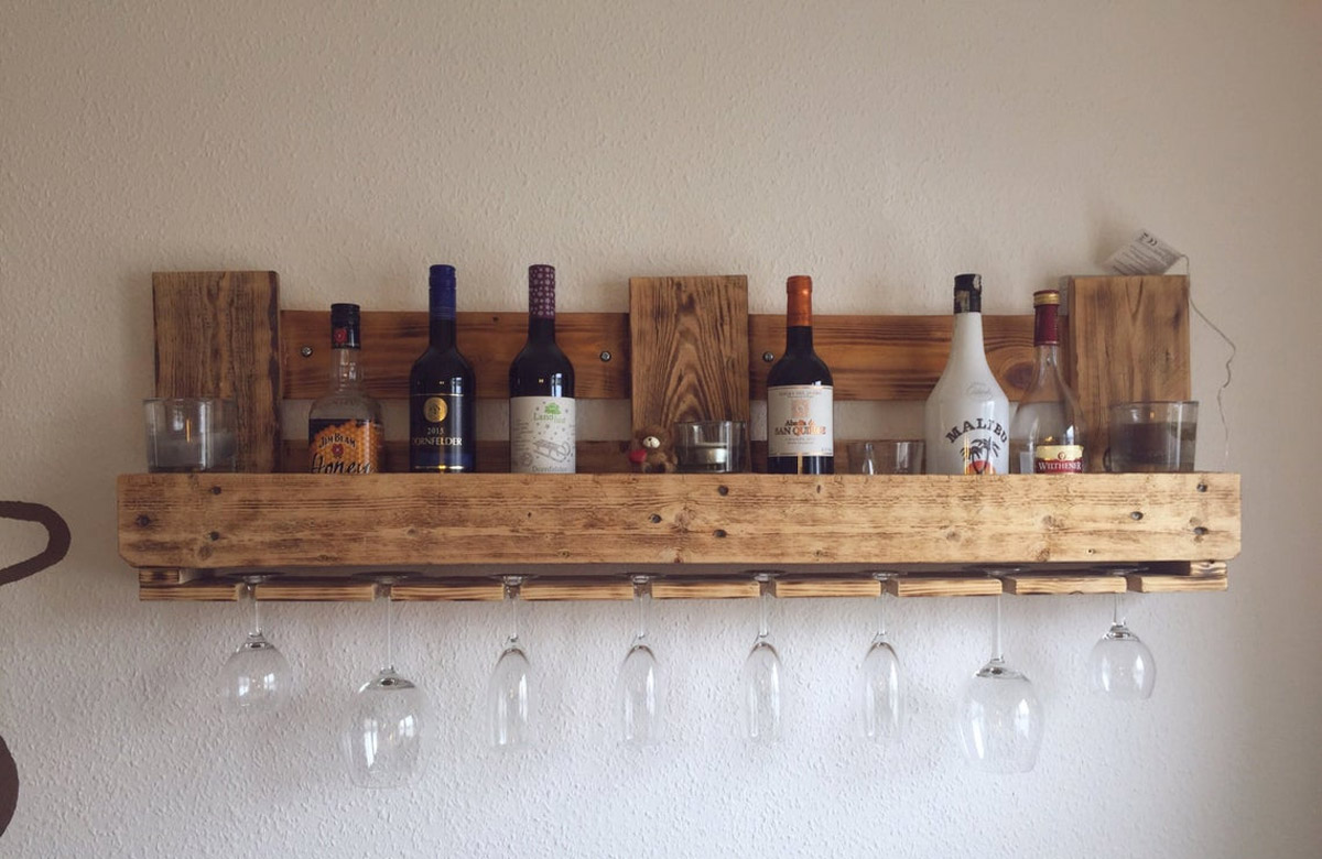 étagère à vin DIY avec palettes