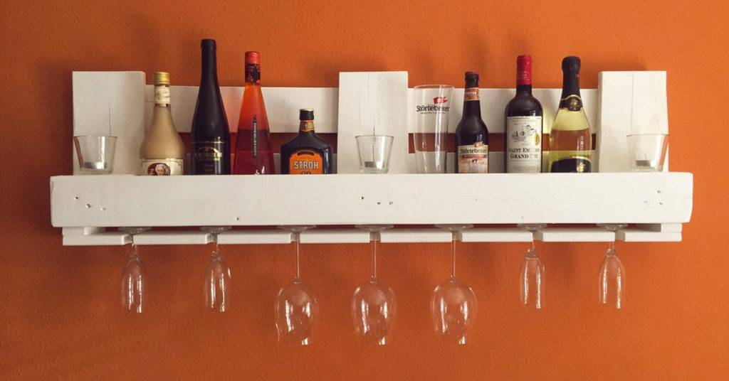 étagère à vin DIY avec palettes