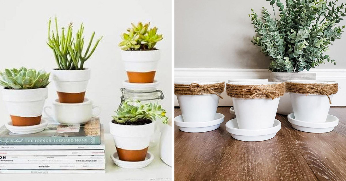 10 idées DIY pour personnaliser un pot en terre cuite: inspirez-vous