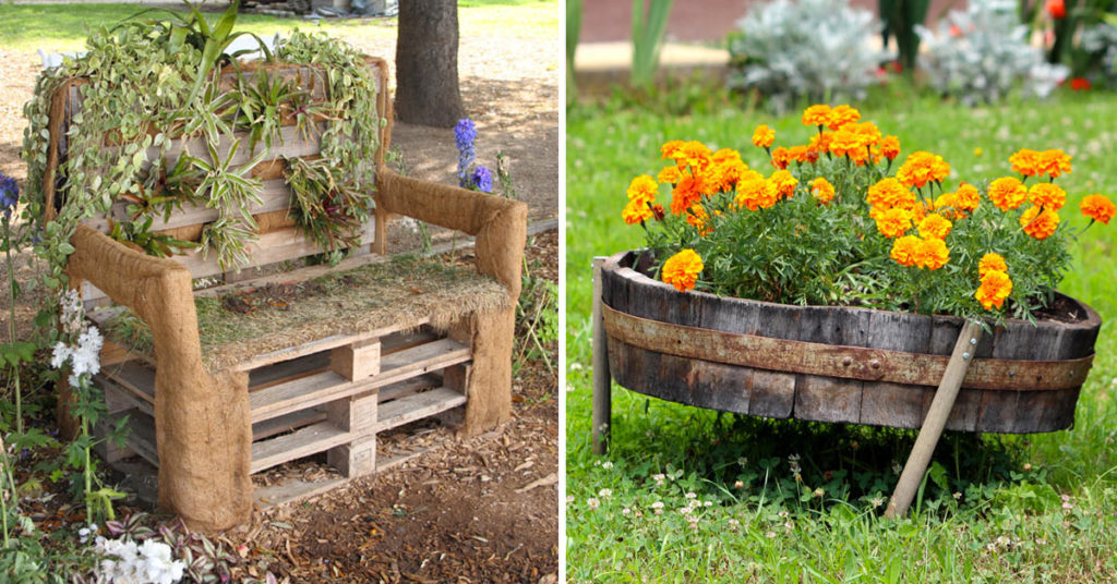 idées de recyclage jardin