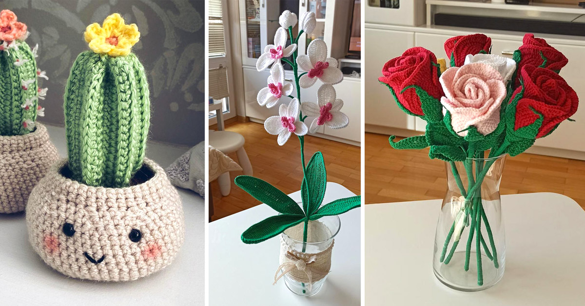 Plantes DIY au crochet.