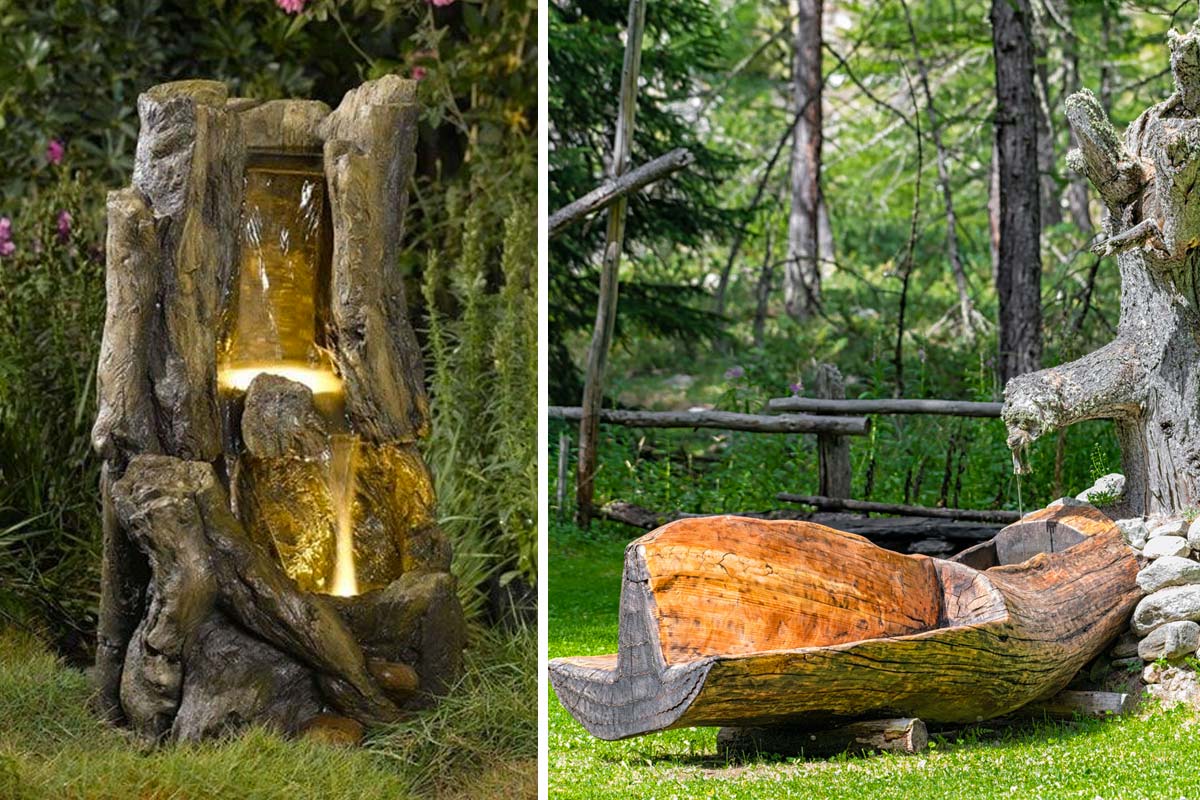Une fontaine en bois DIY