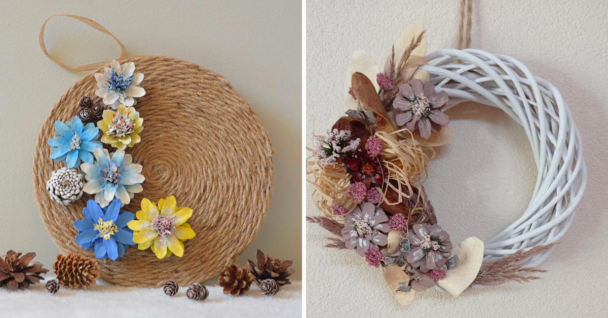 Recycler les pommes de pin pour faire de belles fleurs.