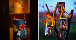 Lanternes DIY boites de conserve.
