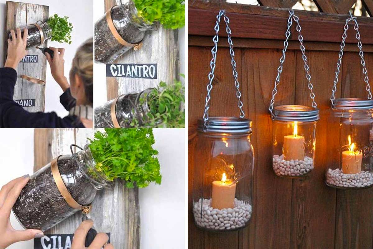 idées créatives pour décorer votre maison avec de vieux bocaux recyclés