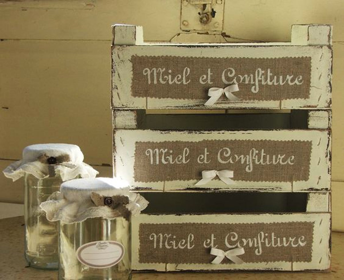 Caisses en bois shabby chic DIY