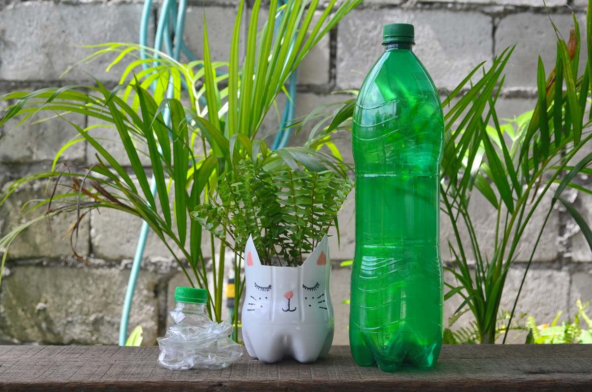 recyclage créatif des bouteilles en plastique