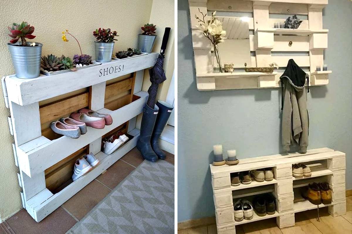 Meubles à chaussures DIY en palettes : 7 idées récup' à ne pas louper