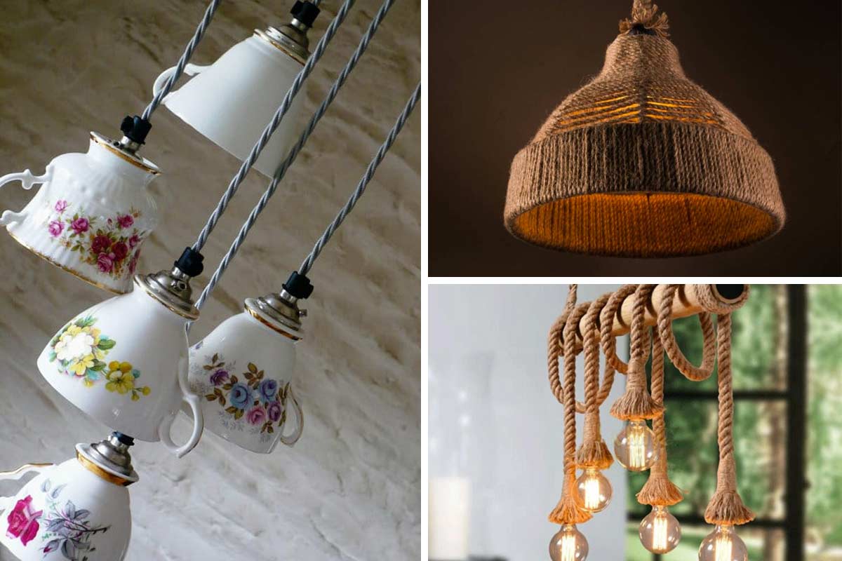 Lustre vintage DIY.