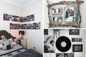 façons originales de décorer un mur avec des photos